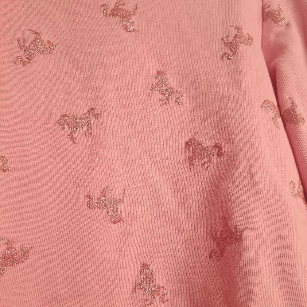 H&M Pink Sparkle Unicorn Sweatshirt